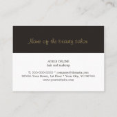 Simple Clean Black Faux Gold Certificat cadeau (Dos)