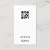 Simple Clean Instagram Photo Collage Carte de visi (Dos)