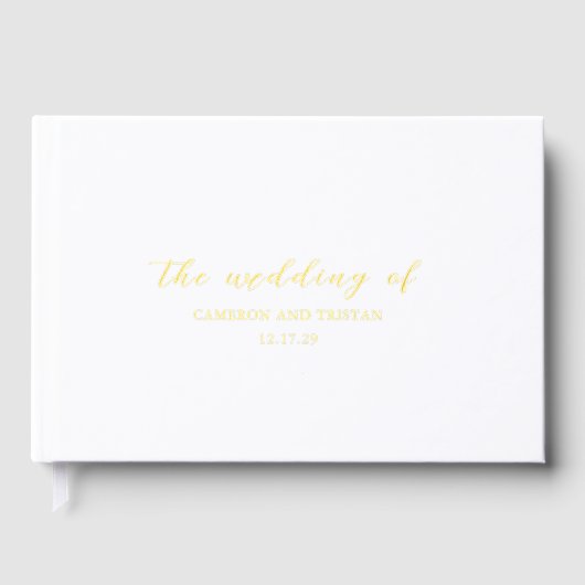 Simple Clean Wedding Gastenboek (Voorkant)