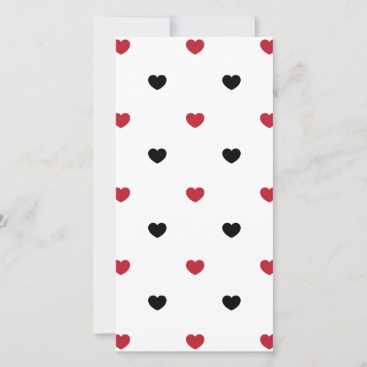 Simple Coeurs Drôle Meilleurs Amis Carte Valentine (Dos)