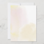 Simple cœurs jaunes deux 2e invitation d'anniversa (Dos)