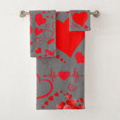 Simple Coeurs Rouges Amour Romantique Sur Charocal (En situation)