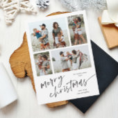 Simple Collage photo Script Joyeux Magnet de Noël