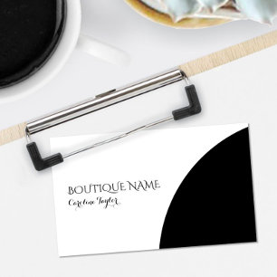 Simple Colorblock Boutique Carte de visite noir