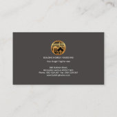 Simple Column Gold Home Scene Handyman Service Visitekaartje (Achterkant)