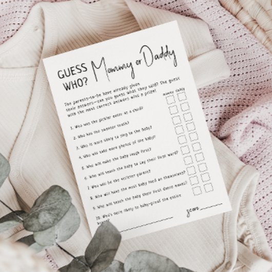 Simple Conception Moderne Qui Carte Maman Ou Papa