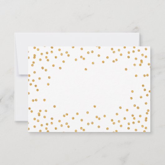 SIMPLE CONFETTI RSVP parties scintillant en or gla (Dos)