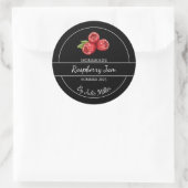 Simple confiture de framboise maison Étiquette noi (Sac)