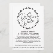 Simple Corona Virus Change Date Wedding Kaart (Voorkant / Achterkant)