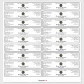 Simple Cosmétique blanc Étiquette Jar avec logo 1. (Feuille)