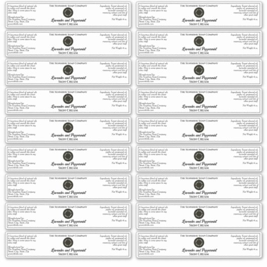 Simple Cosmétique blanc Étiquette Jar avec logo 1. (Devant)