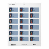 Simple Country Santa  Gift Label (Full Sheet)