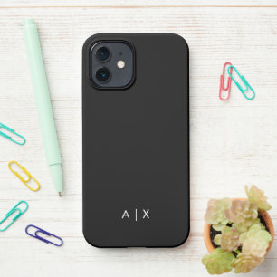 Simple Couple Name monogrammed iPhone 12 Hoesje