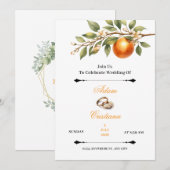 Simple Couple Wedding Invitation (Devant / Derrière)