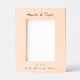 Simple Couple's Names Jubileum Datum Gegraveerde Lijstjes