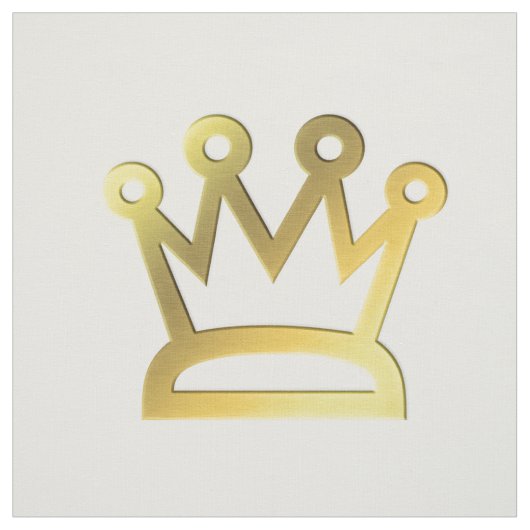 Simple Couronne en Tissu Doré (Échantillon)