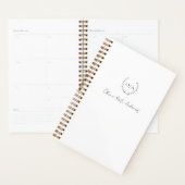 Simple Couronne Monogramme Élégante (Devant avec enveloppe)