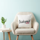 Simple Coussin de jet Bridesmaid mariage calligrap (Chaise)