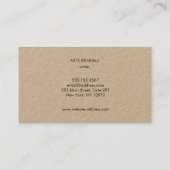 Simple Crafter Tan Kraft Visitekaartje (Achterkant)