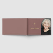 Simple croix amoureuse mémoire funéraire photo (Complet)