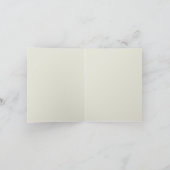 Simple Crown Minimalist Wedding Folded Invitation (Binnen)