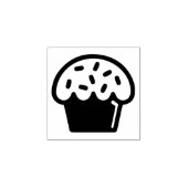 Simple Cupcake Illustratie Mini Rubberstempel (Afrduk)