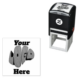 Simple Custom Business logo template Zelfinktende Stempel