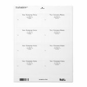 Simple Custom Business Shipping Labels (Full Sheet)