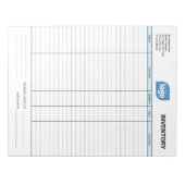 Simple Custom Logo Business Inventory Notepad Notitieblok (Voorkant)