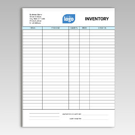 Simple Custom Logo Business Inventory Notepad Notitieblok