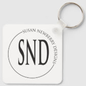 Simple Custom Logo Business Sleutelhanger (Achterkant)