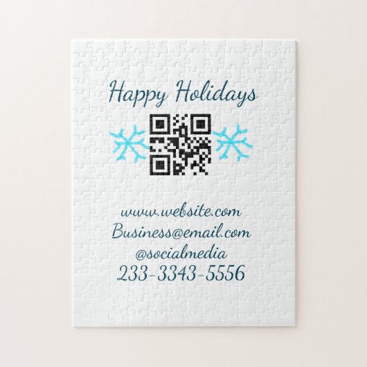 simple custom QR code add your name text  Classic  Legpuzzel (Verticaal)