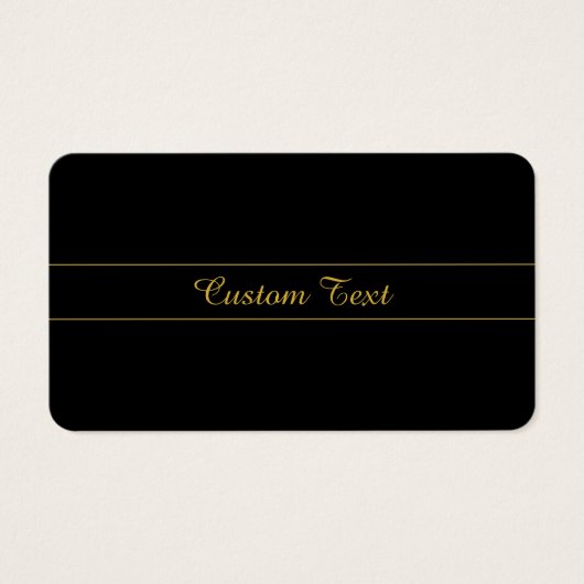 Simple Customizable Gold & Black Text Design  (Devant)