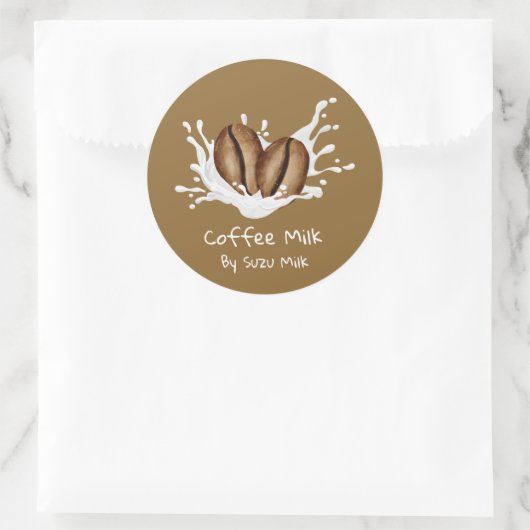 Simple Cute Coffee Milk Label (Tas)