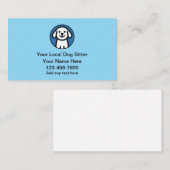 Simple Cute Dog Sitter And Walking Visitekaartje (Voorkant / Achterkant)