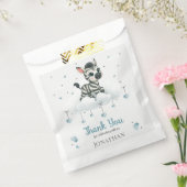 Simple cute little zebra  bedankzakje (Gezegeld)