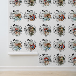 Simple Cute Photo Birthday Design For Grandson Behang