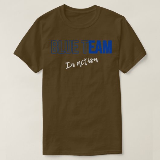 Simple Cyber Security Blue Team Hacking Profession T-shirt (Design voorkant)
