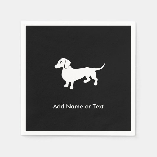 Simple Dachshund  Servetten (Voorkant)