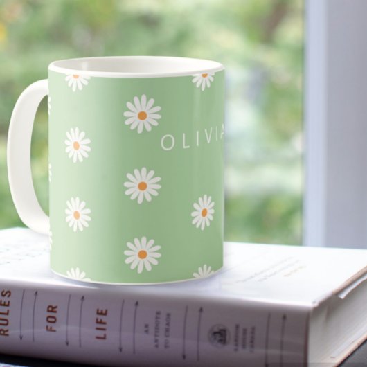 Simple daisies, Personalized gift, Daisy Lover Gif Koffiemok