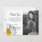 Simple Daisy Funeral Merci Cartes (Devant)