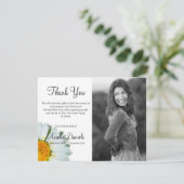 Simple Daisy Funeral Merci Cartes (Debout devant)