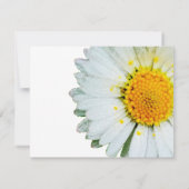 Simple Daisy Funeral Merci Cartes (Dos)