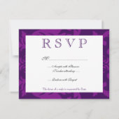 Simple Damask Eggplant RSVP (Devant)