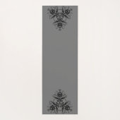 Simple Damask Pattern Monogramed Yogamat (Achterkant)