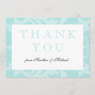 Simple Damask Robin's Egg Blue Merci