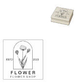 Simple Dandelion Flower | Minimal Botanical Rubberstempel (Gestempeld)