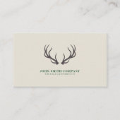Simple Deer Antlers Visitekaartje (Voorkant)
