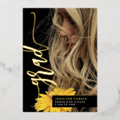 Simple Design Graduate Photo Faire-part moderne (Recto)