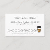 Simple design Gratuit Carte de fidélité café (Dos)